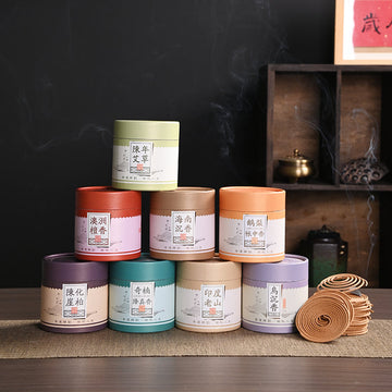 4h/coil Big Handmade Natural Aroma Coil Incense