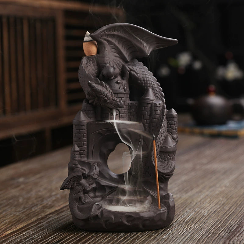 Dragon Castle Backflow Incense Burner